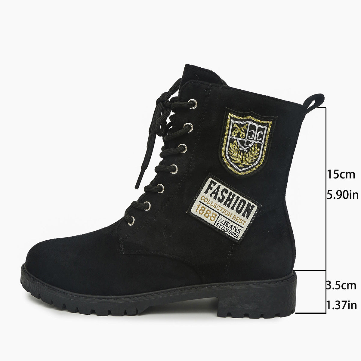 Nordessa Lace-Up Chunky Boots - Nemya