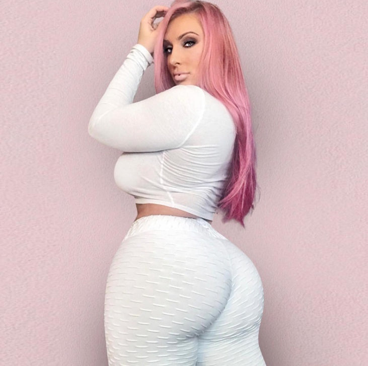 Booty Lifting Anti Cellulite Scrunch Leggings Without Pocket - Nemya