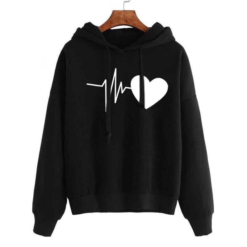 “Amora” Heart-Print Street Hoodie — Cozy with a Statement - Nemya