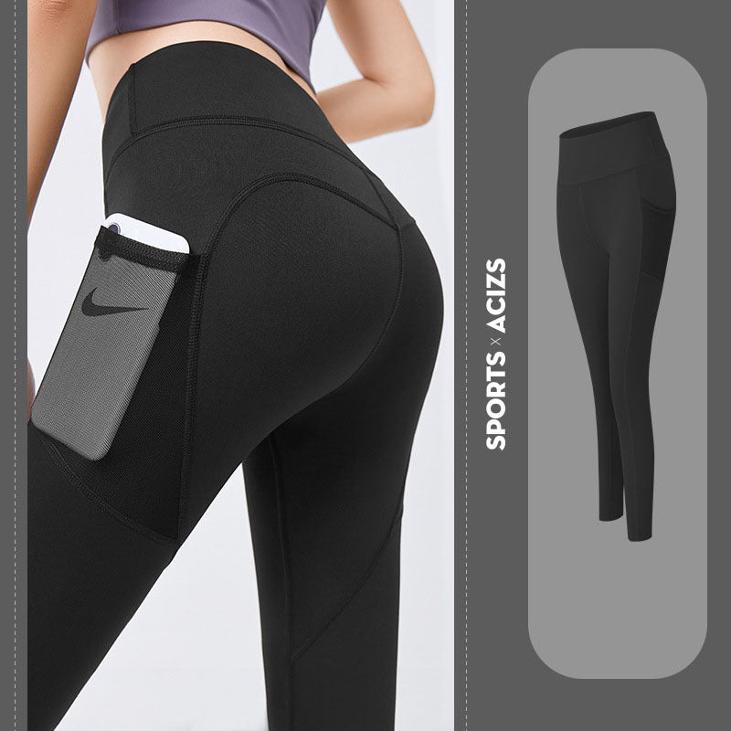Yoga Pants With Pocket - Nemya
