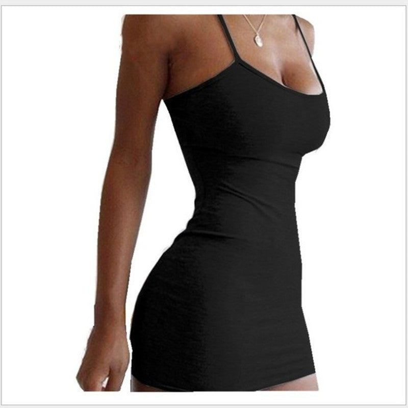 Hanging Neck Tight-fitting Dress - Nemya