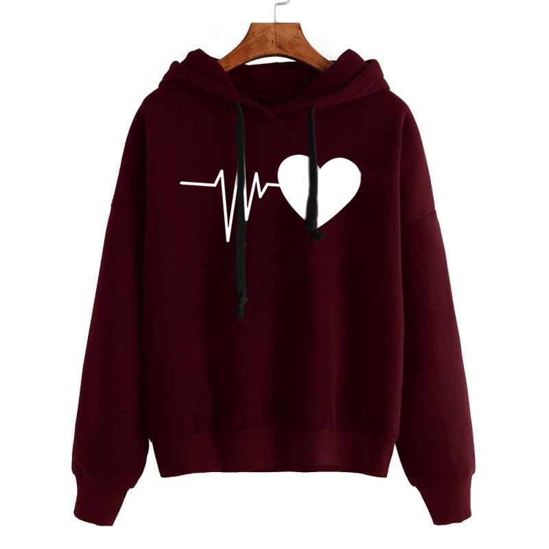 “Amora” Heart-Print Street Hoodie — Cozy with a Statement - Nemya