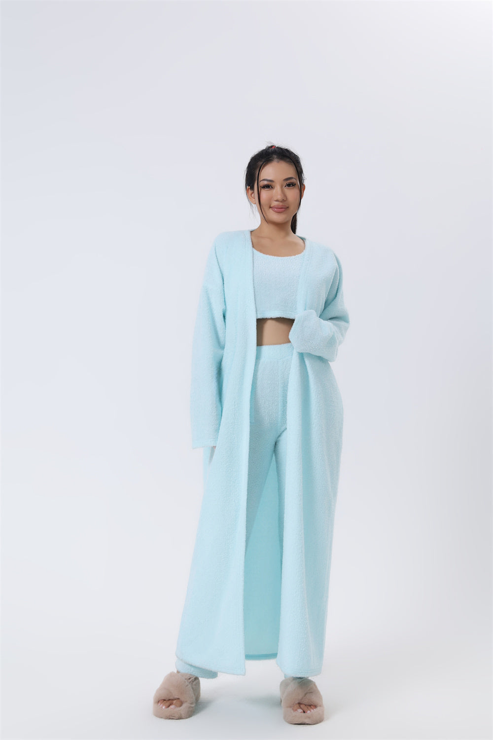 Cozy Pyjama Set, 3 Piece Lounge Set, Cute Loungewear, Warm Suit - Nemya