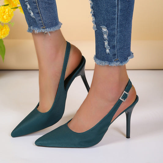 Serena Pointed Stiletto Sandals - Nemya