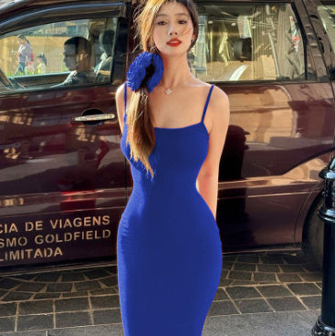 “Valencia” Spaghetti Strap Bodycon Maxi — Sultry Elegance, Endless Nights - Nemya
