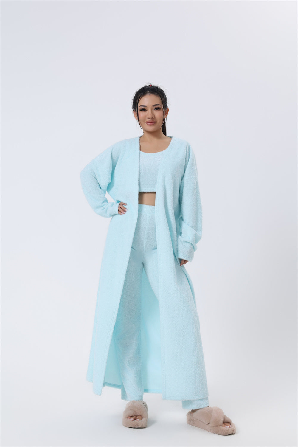 Cozy Pyjama Set, 3 Piece Lounge Set, Cute Loungewear, Warm Suit - Nemya