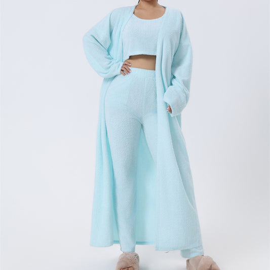 Cozy Pyjama Set, 3 Piece Lounge Set, Cute Loungewear, Warm Suit - Nemya