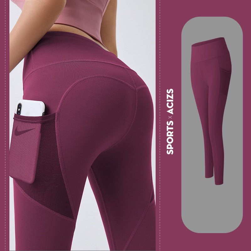 Yoga Pants With Pocket - Nemya