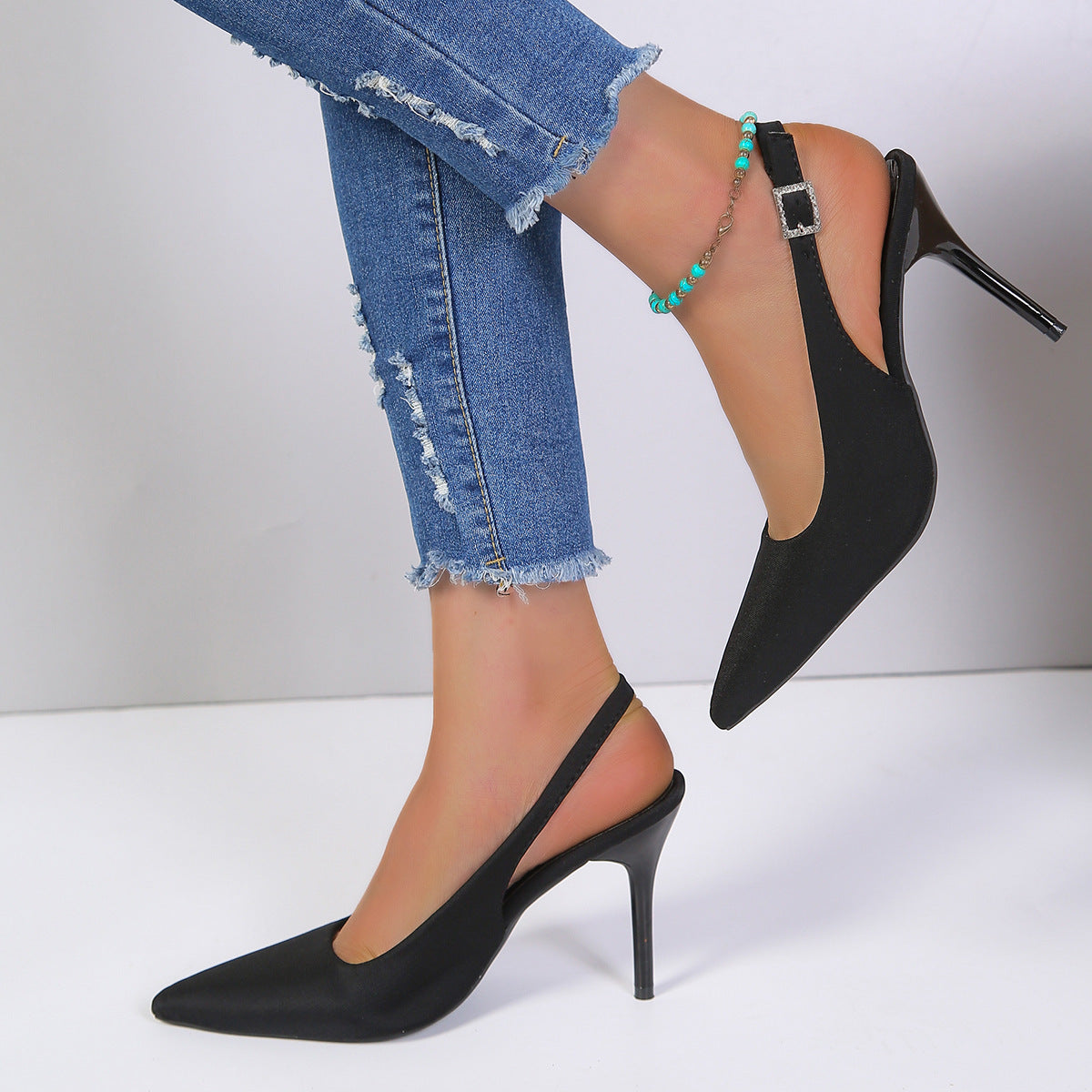 Serena Pointed Stiletto Sandals - Nemya