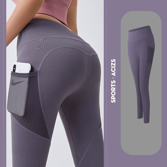 Yoga Pants With Pocket - Nemya