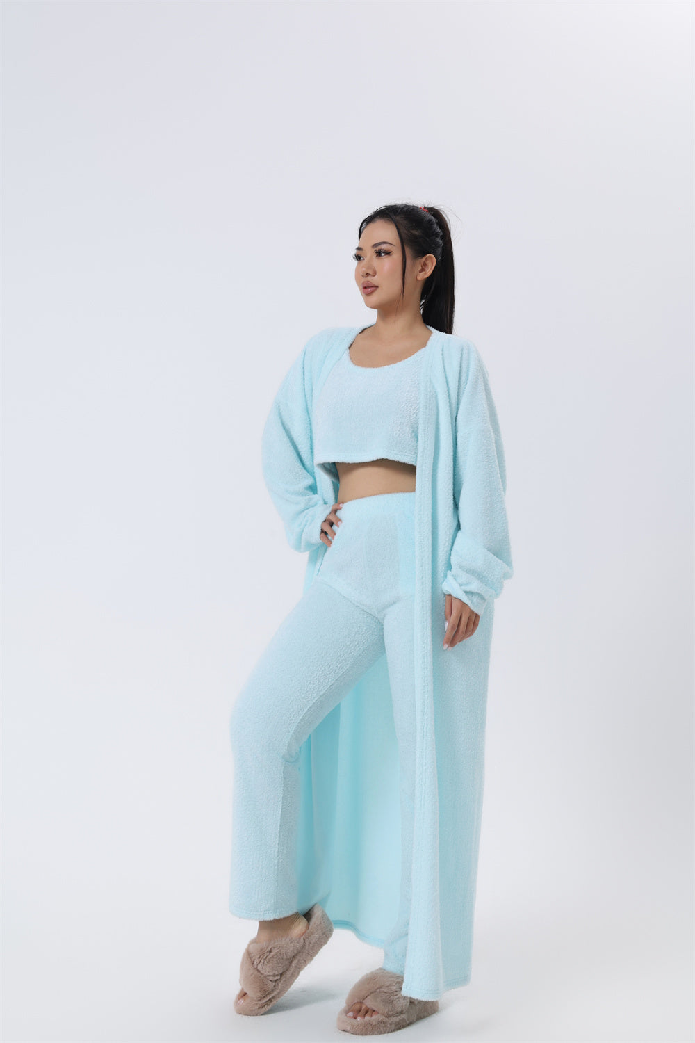 Cozy Pyjama Set, 3 Piece Lounge Set, Cute Loungewear, Warm Suit - Nemya