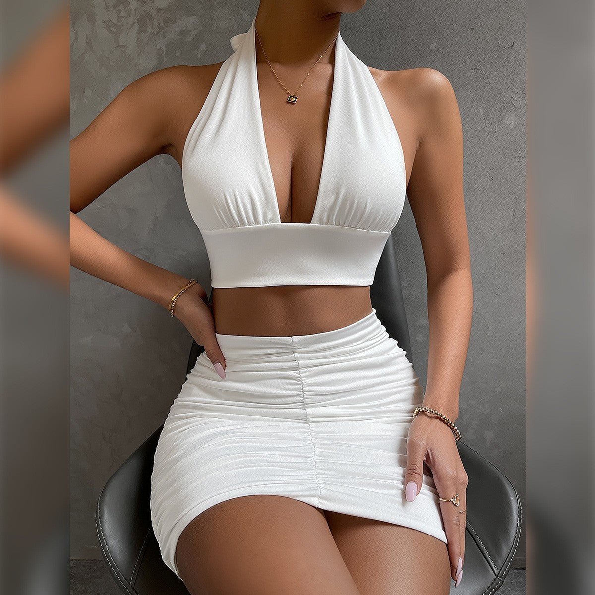 2pcs Dress Top And Skirt - Nemya