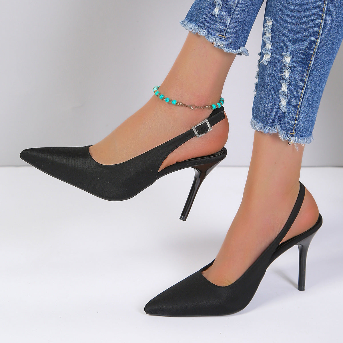 Serena Pointed Stiletto Sandals - Nemya