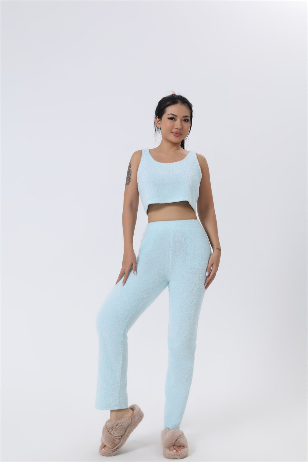Cozy Pyjama Set, 3 Piece Lounge Set, Cute Loungewear, Warm Suit - Nemya