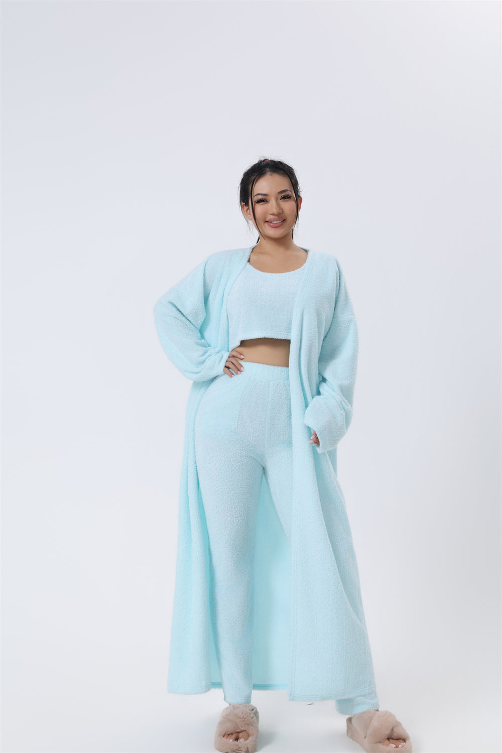 Cozy Pyjama Set, 3 Piece Lounge Set, Cute Loungewear, Warm Suit - Nemya