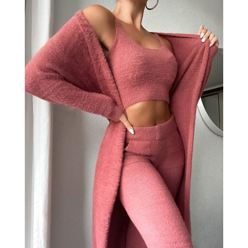 Cozy Pyjama Set, 3 Piece Lounge Set, Cute Loungewear, Warm Suit - Nemya