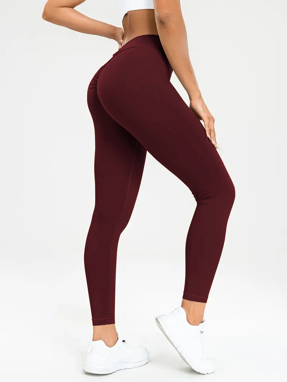 Yoga Pants High Waist Lift High Elastic Tight Fitness Trousers - Nemya