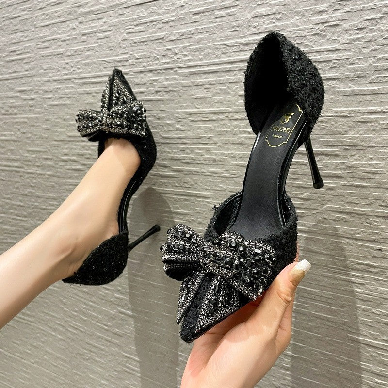 Noire Élégance – Classic Black Stiletto Heels - Nemya