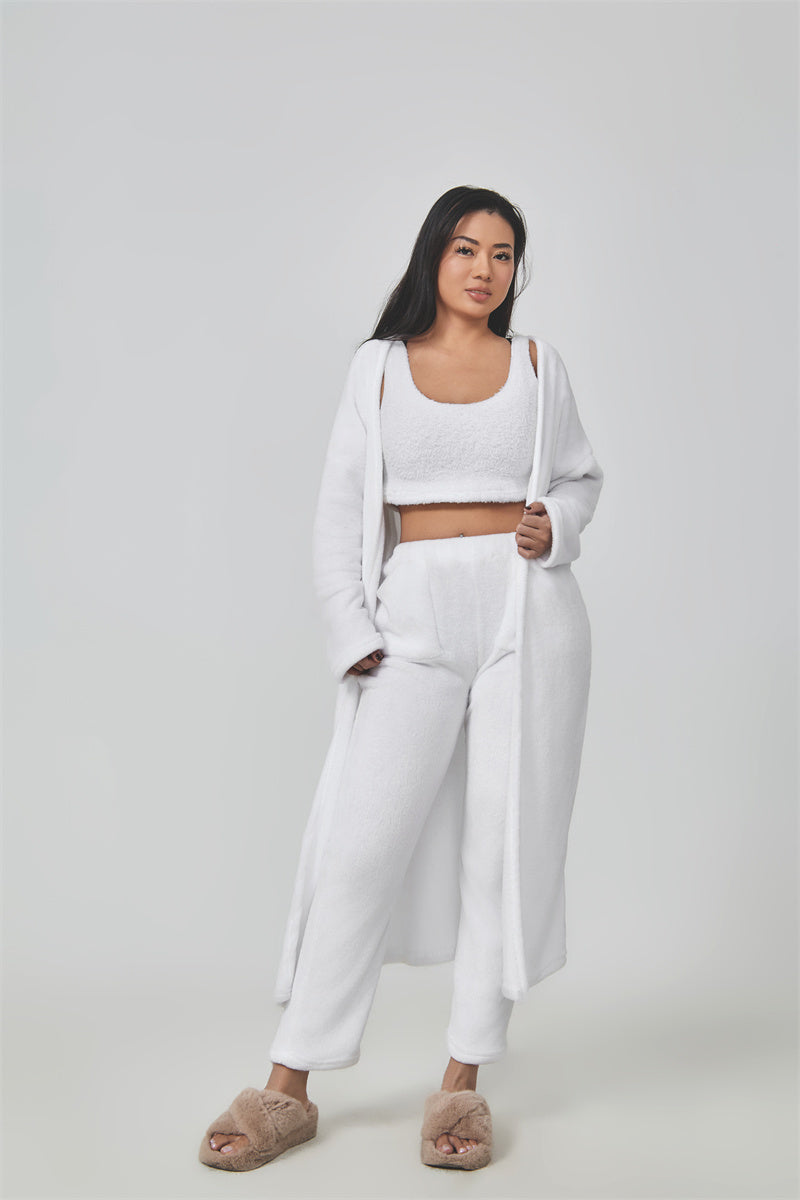 Cozy Pyjama Set, 3 Piece Lounge Set, Cute Loungewear, Warm Suit - Nemya